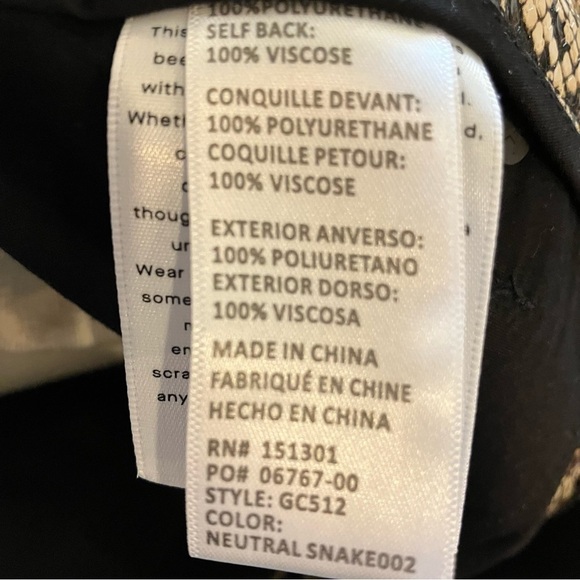 Good American Good Classic Faux Snake Skin Pants, size 4, NWOT - Picture 6 of 11